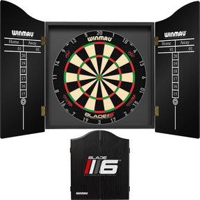 Winmau - Blade 6 Triple Core Dartboard & Cabinet Bundle - Blade 6