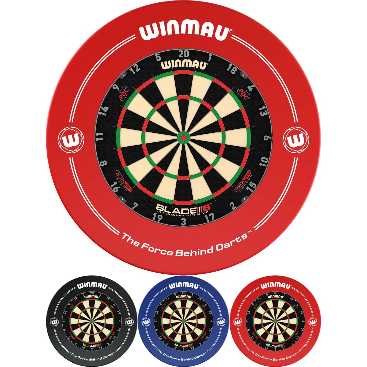 Winmau - Blade 6 Triple Core Dartboard & Surround Bundle -