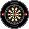 Winmau - Blade 6 Triple Core Dartboard & Surround Bundle - Pro-Line 1.0 Black