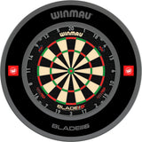 Winmau - Blade 6 Triple Core Dartboard & Surround Bundle - Pro-Line 1.0 Black