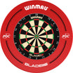Winmau - Blade 6 Triple Core Dartboard & Surround Bundle - Red PDC