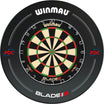 Winmau - Blade 6 Dartboard & Surround Bundle - Black PDC