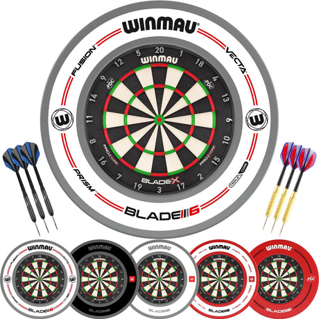 Winmau - Blade X Dartboard & Surround Ready to Play Bundle -