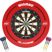 Winmau - Blade X Dartboard & Surround Ready to Play Bundle - Red PDC
