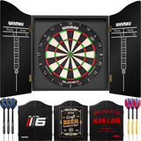 Winmau - Blade X Dartboard & Cabinet Ready to Play Bundle -