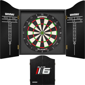 Winmau - Blade X Dartboard & Cabinet Bundle - Blade 6