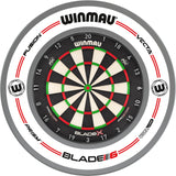 Winmau - Blade X Dartboard & Surround Bundle - Pro-Line White