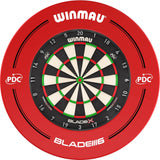 Winmau - Blade X Dartboard & Surround Bundle - Red PDC