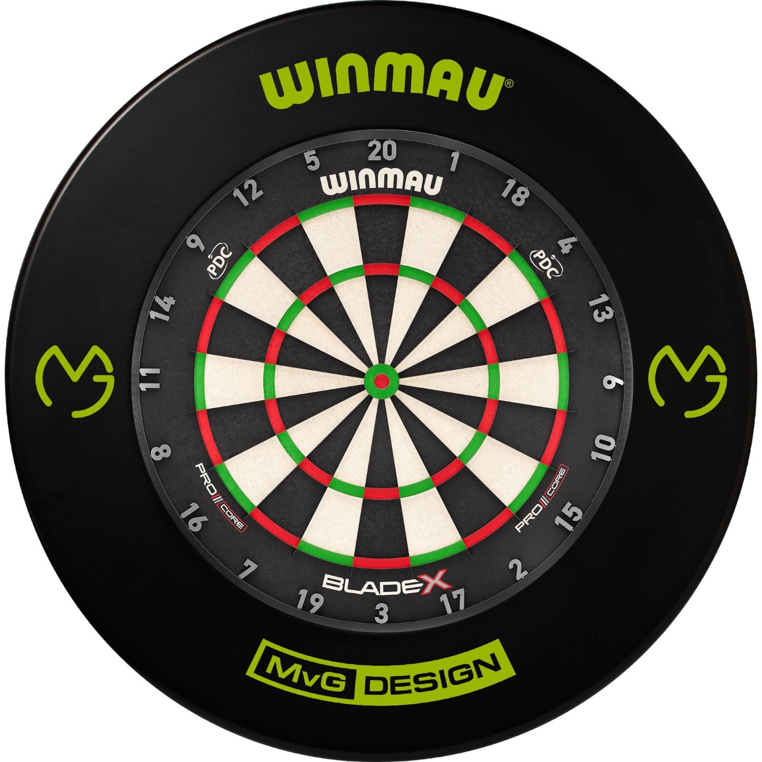 Winmau - Blade X Dartboard & Player Edition Surround Bundle - Michael van Gerwen