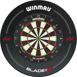 Winmau - Blade X Dartboard & Surround Bundle - Black PDC