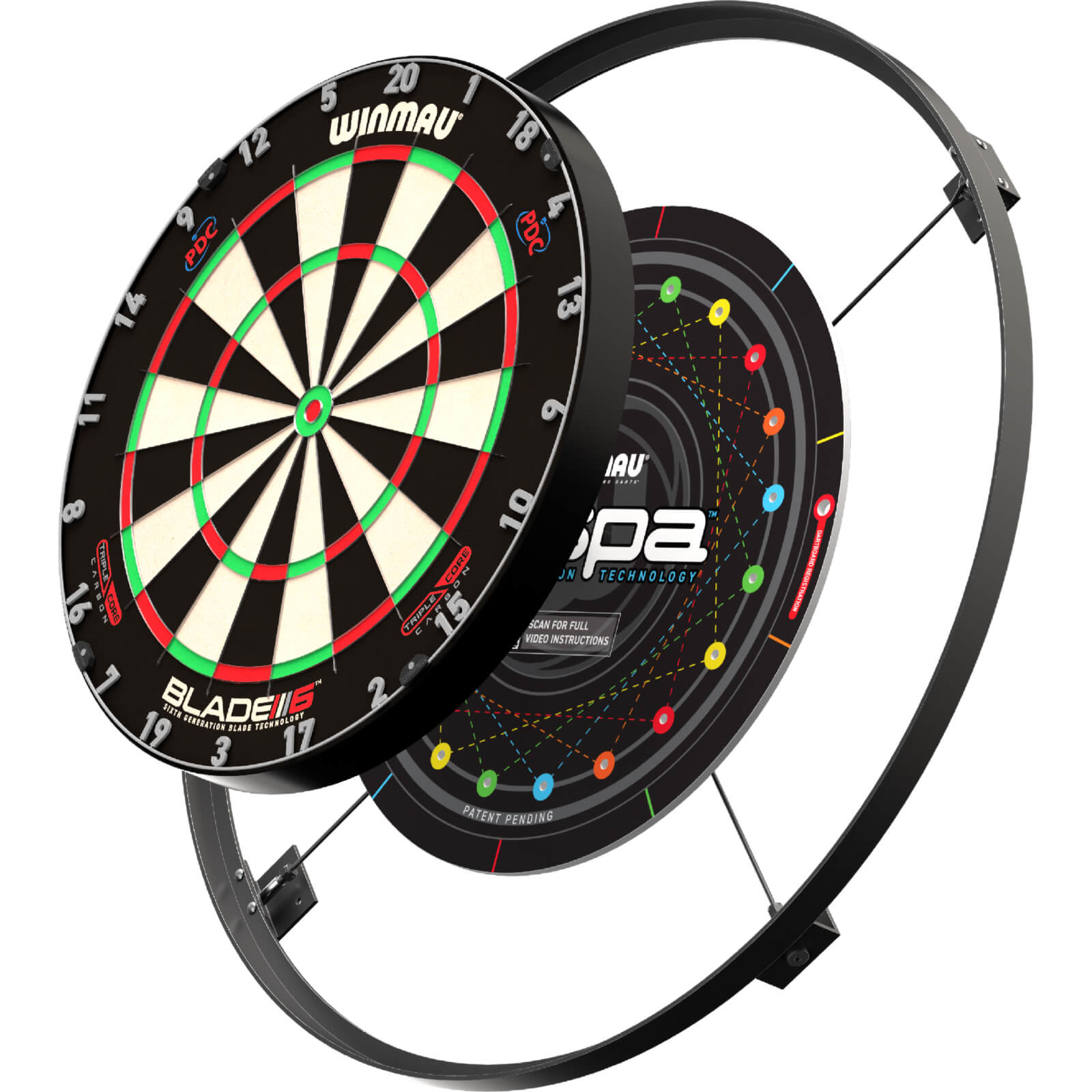 Dartboard Accessories - Winmau - Wispa Dartboard Sound Reduction System