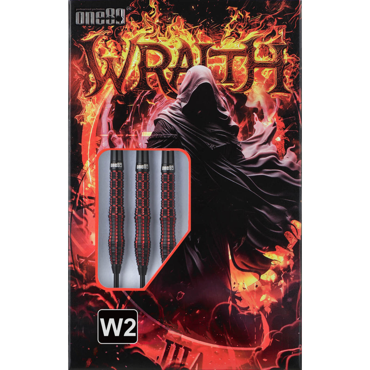 Darts - One80 - Wraith W2 Darts - Steel Tip - 90% Tungsten - 22g 24g