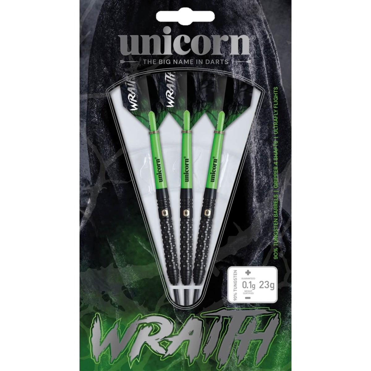 Darts - Unicorn - Wraith Darts - Steel Tip - 90% Tungsten - 21g 23g 25g