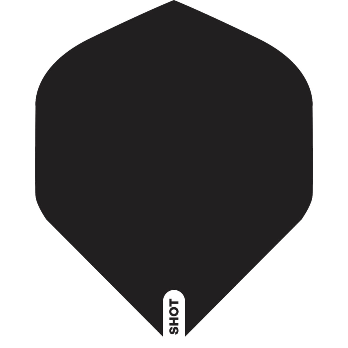 Dart Flights - Shot - Coloured - Big Wing Dart Flights Black