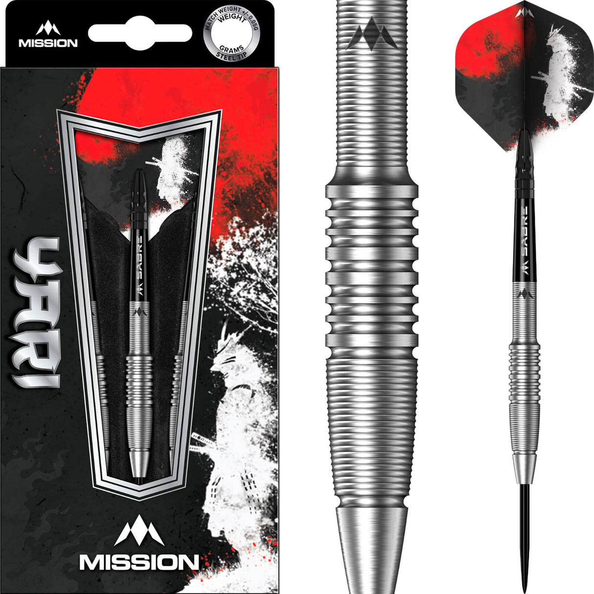 Mission - Yari Darts - 90% Tungsten - 22g 24g -