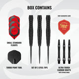 Shot - Zen Scallop Darts - Turbo Point - 90% Tungsten - 23g 24g 25g