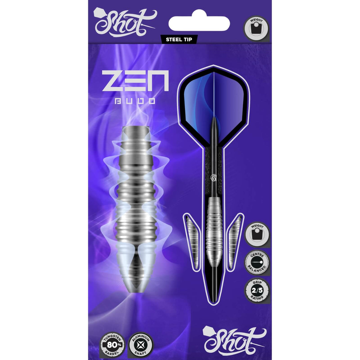 Shot - Zen Budo Darts - Soft Tip - 80% Tungsten - 18g 20g -