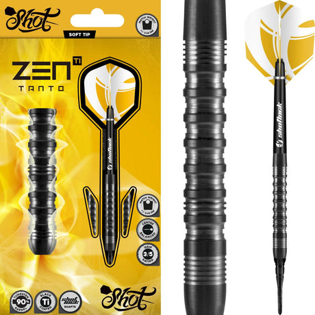 Shot - Zen Tanto Darts - Soft Tip - 90% Tungsten - 18g 20g -