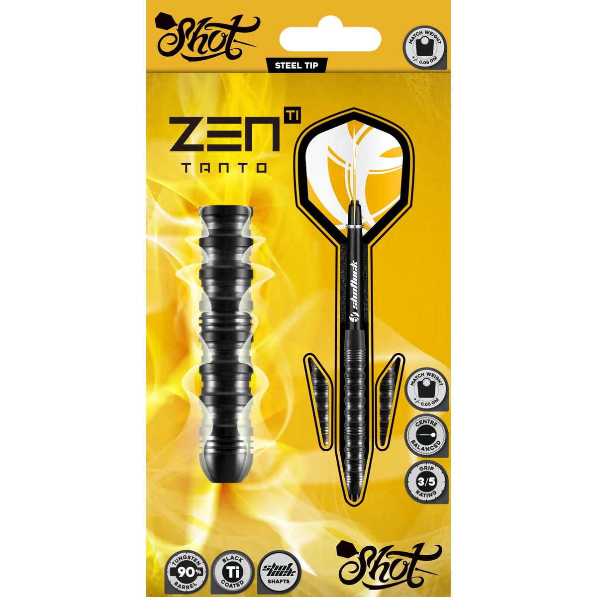Shot - Zen Tanto Darts - 90% Tungsten - 23g 24g 25g