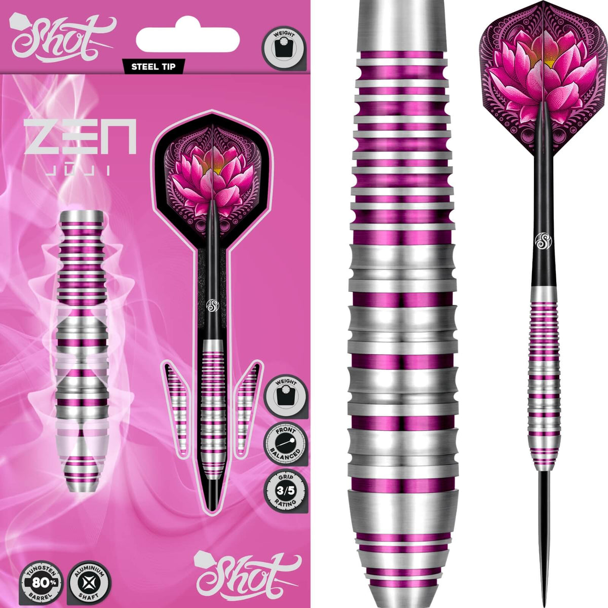 Shot - Zen Juji Darts - Soft Tip - 80% Tungsten - 18g 20g