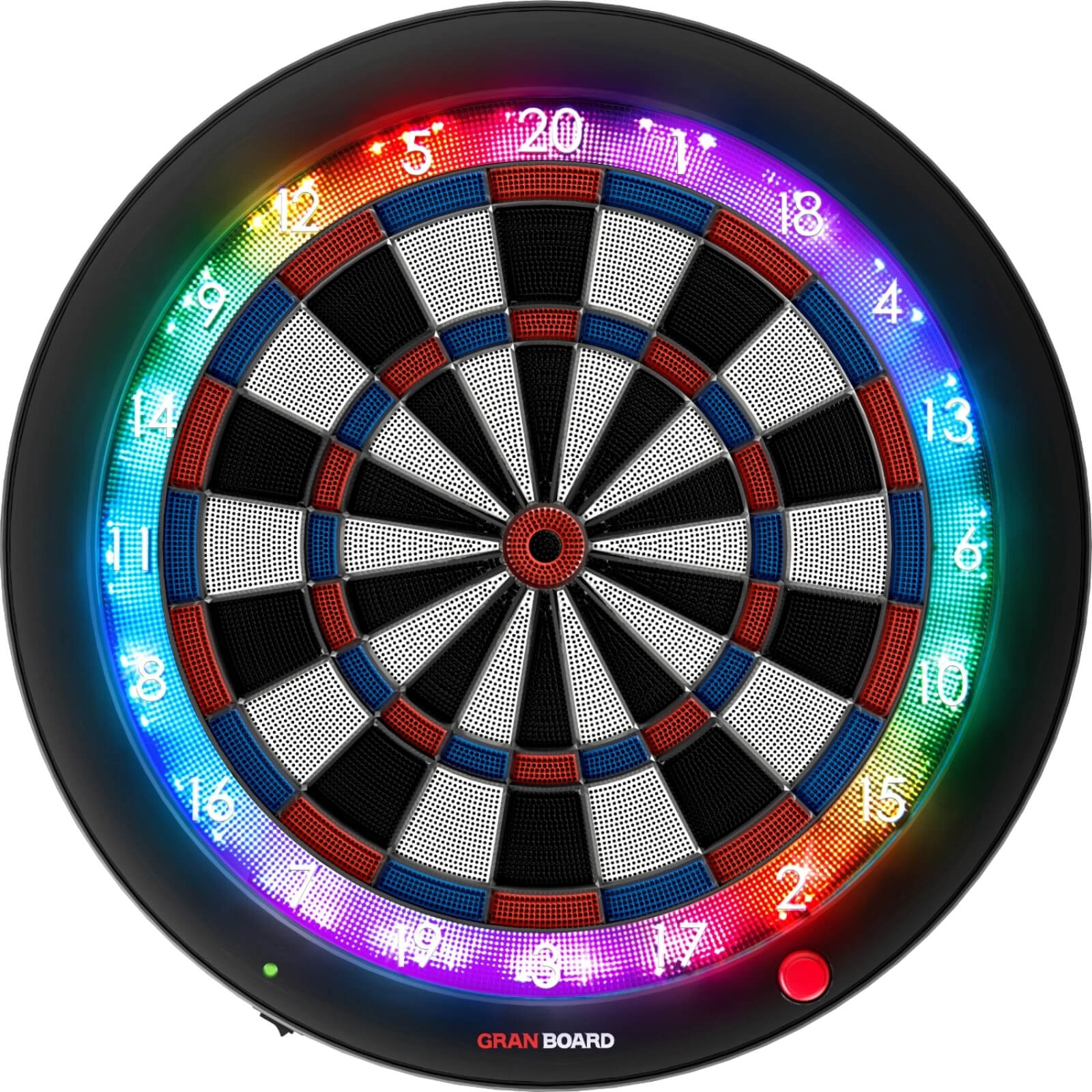 Dartboards - Gran Darts - GranBoard 3s - Bluetooth Electronic LED Soft Tip Dartboard - Blue 