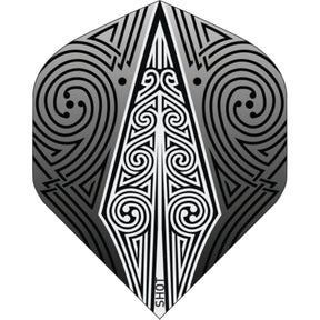Shot - Big Wing Dart Flights - Odin's Spear Black