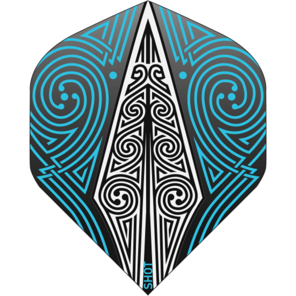 Dart Flights - Shot - Big Wing Dart Flights Odin&#39;s Spear Blue