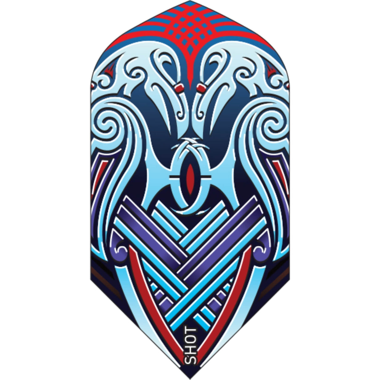 Shot - Slim Dart Flights - Viking Raven