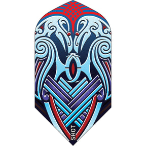 Shot - Slim Dart Flights - Viking Raven