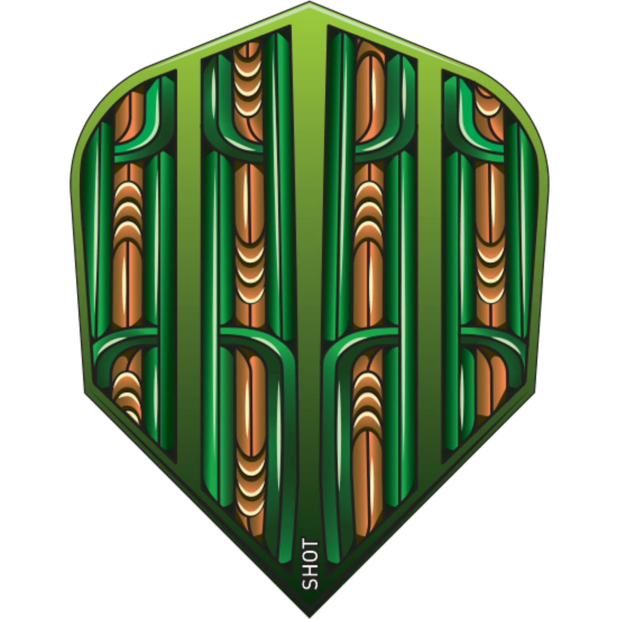 Shot - Standard Dart Flights - Warrior Rutene