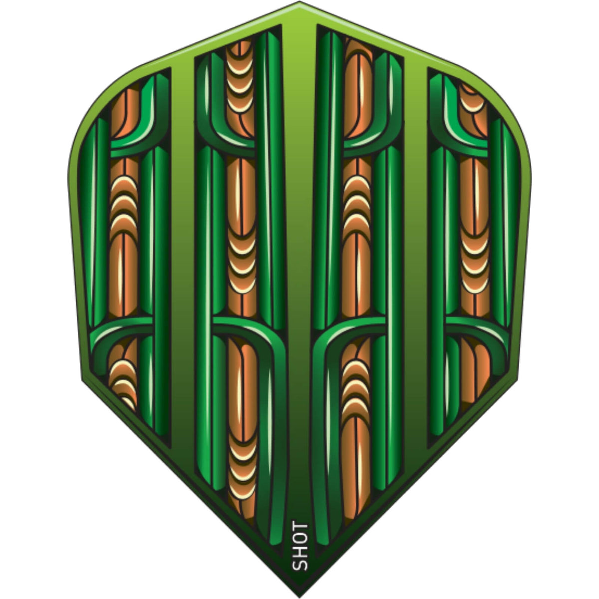 Dart Flights - Shot - Standard Dart Flights Warrior Rutene