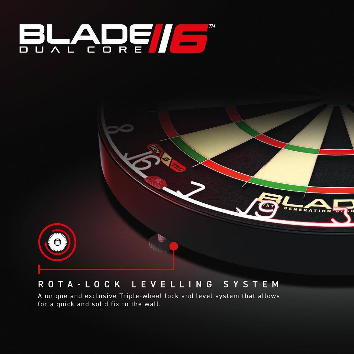 Dartboards - Winmau - Blade 6 Dual Core Dartboard 