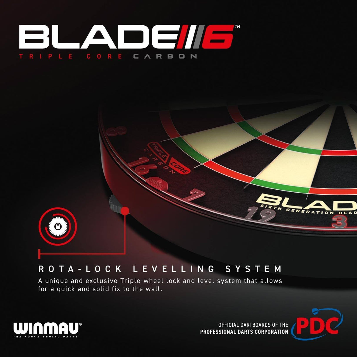 Winmau - Blade 6 Triple Core Dartboard -