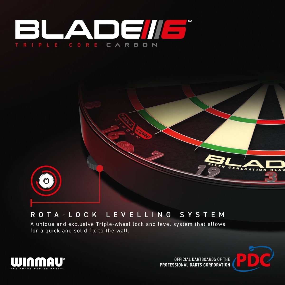 Dartboards - Winmau - Blade 6 Triple Core Dartboard 