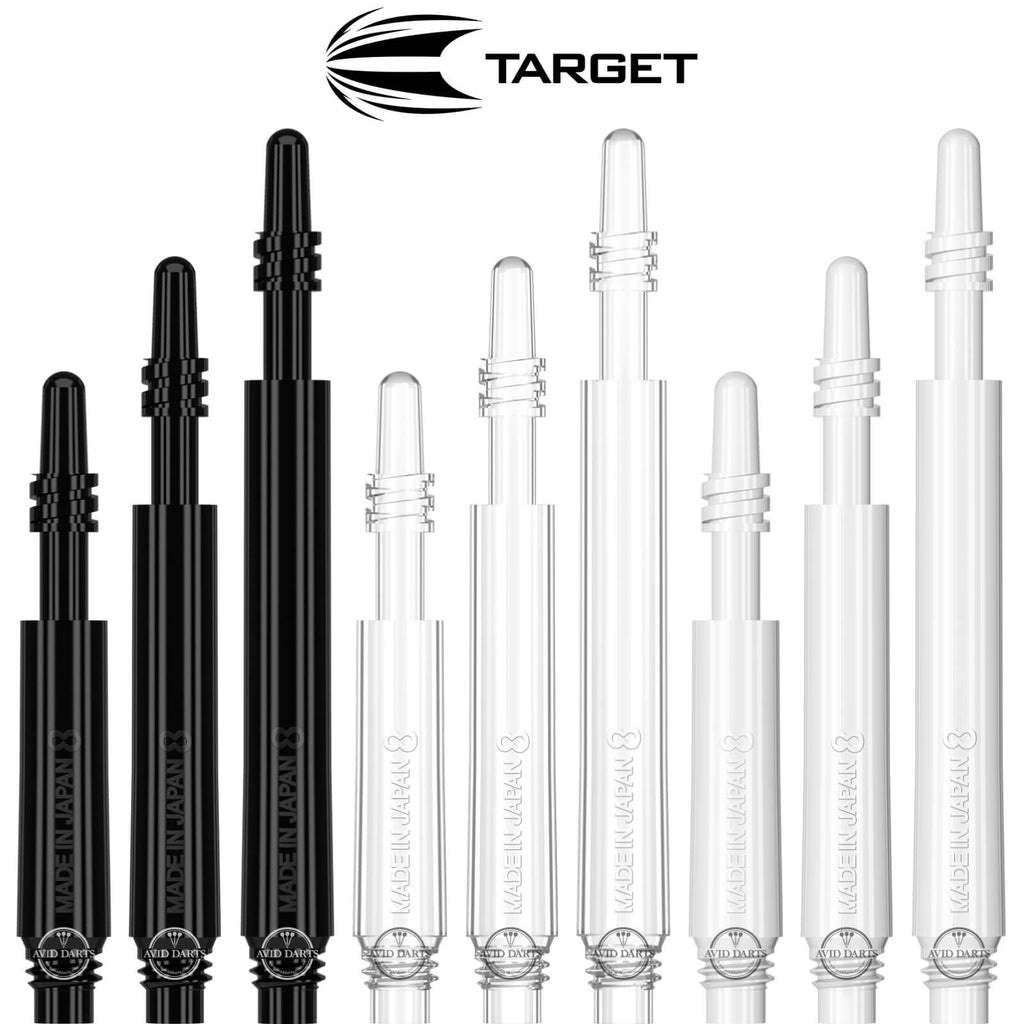 Target 8 Flight Spin Dart Shafts For Sale | Avid Darts Shop Australia