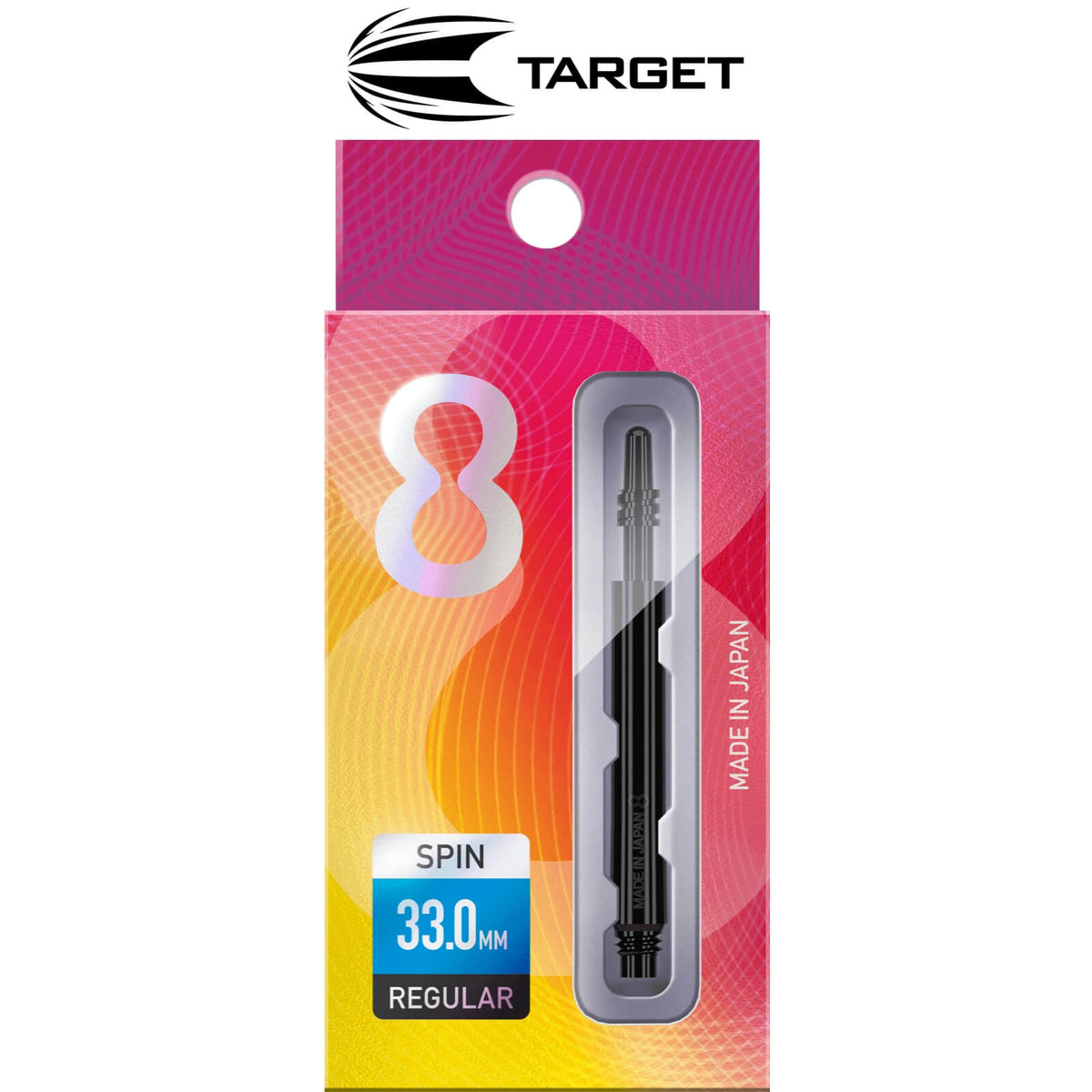 Dart Shafts - Target - 8 Flight Spin Dart Shafts 