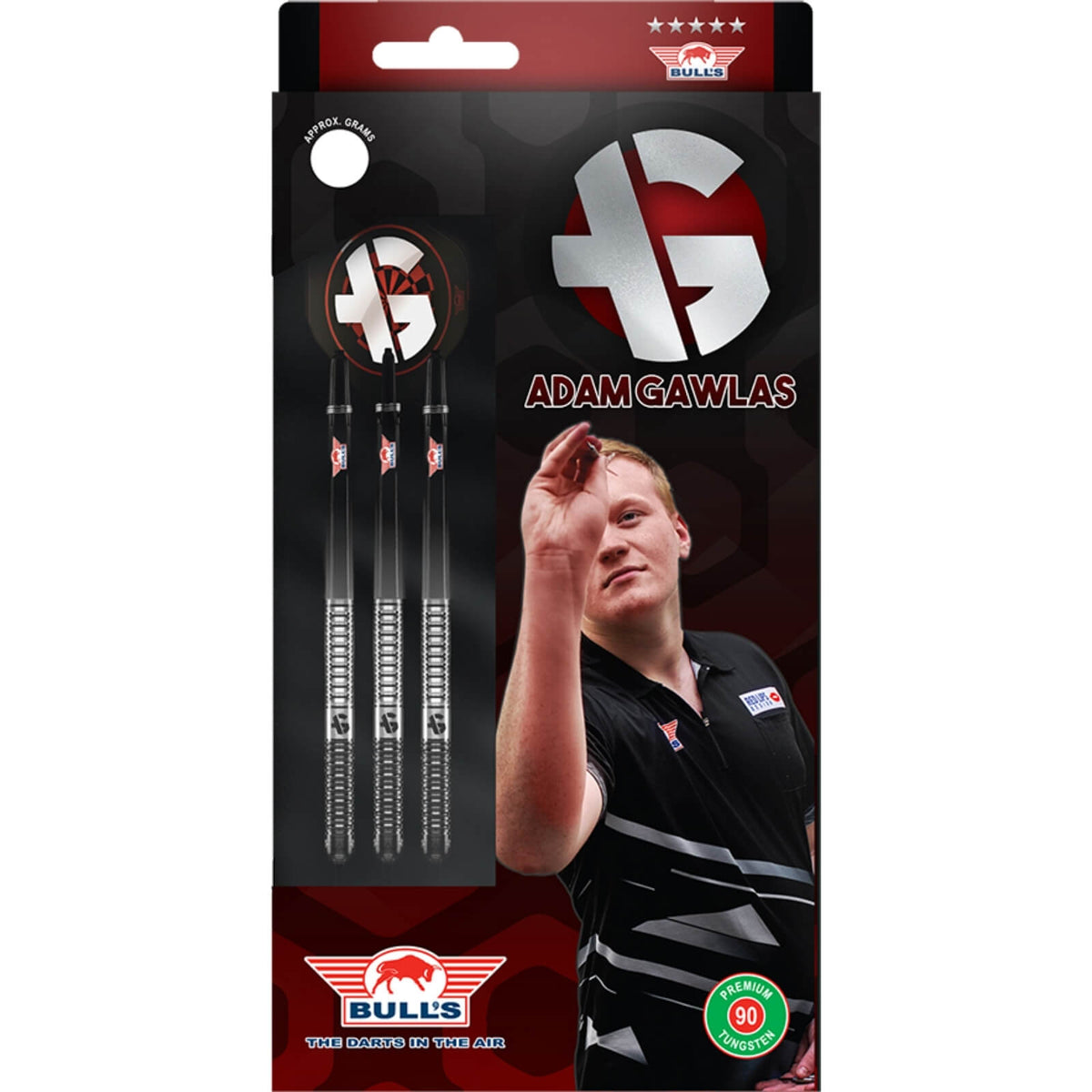 Darts - Bull&#39;s NL - Adam Gawlas Darts - Steel Tip - 90% Tungsten - 21g 23g 25g 
