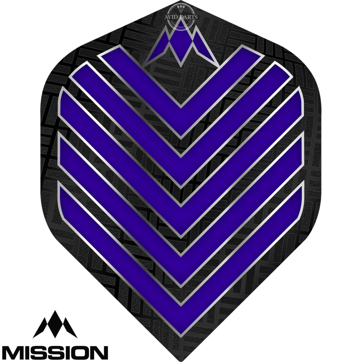 Dart Flights - Mission - Admiral - Big Wing Dart Flights Dark Blue