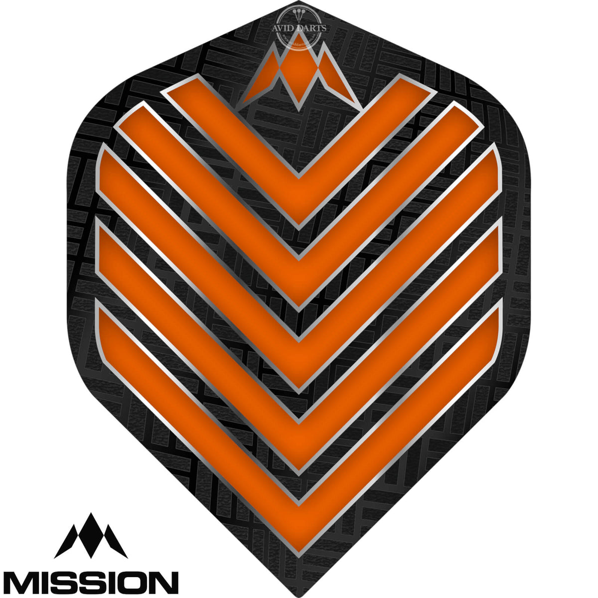 Dart Flights - Mission - Admiral - Big Wing Dart Flights Orange