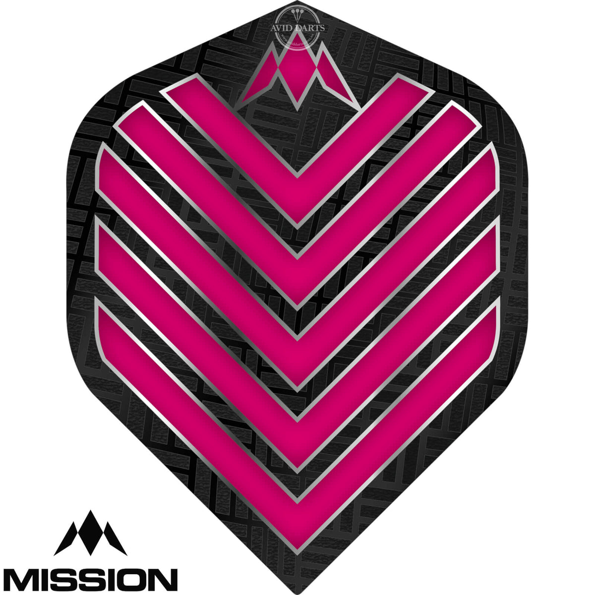 Dart Flights - Mission - Admiral - Big Wing Dart Flights Pink