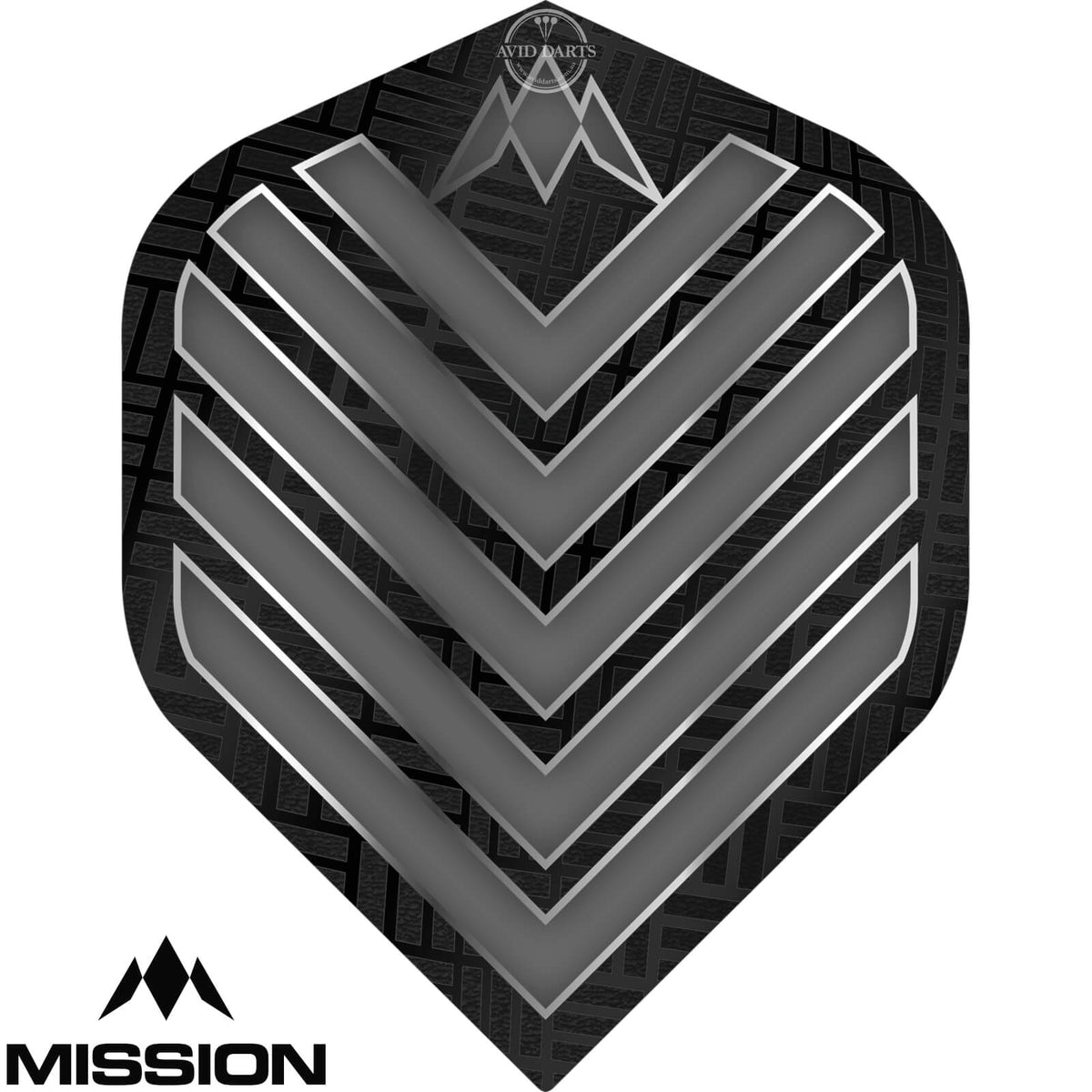 Dart Flights - Mission - Admiral - Big Wing Dart Flights Grey