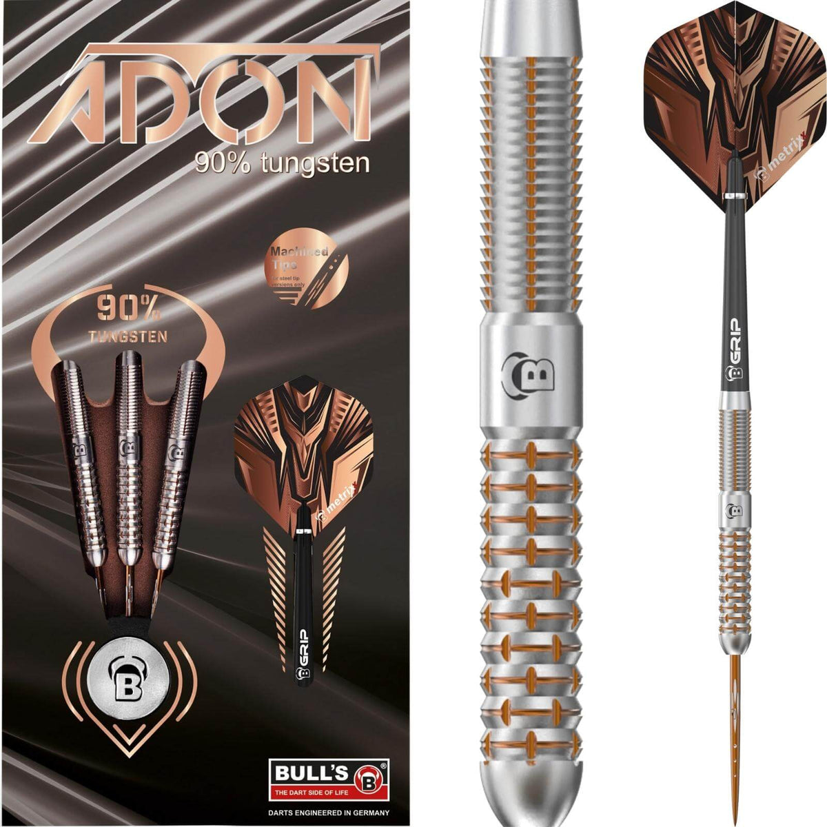 Darts - BULL&#39;S - Adon Darts - Steel Tip - 90% Tungsten - 21g 23g 25g 