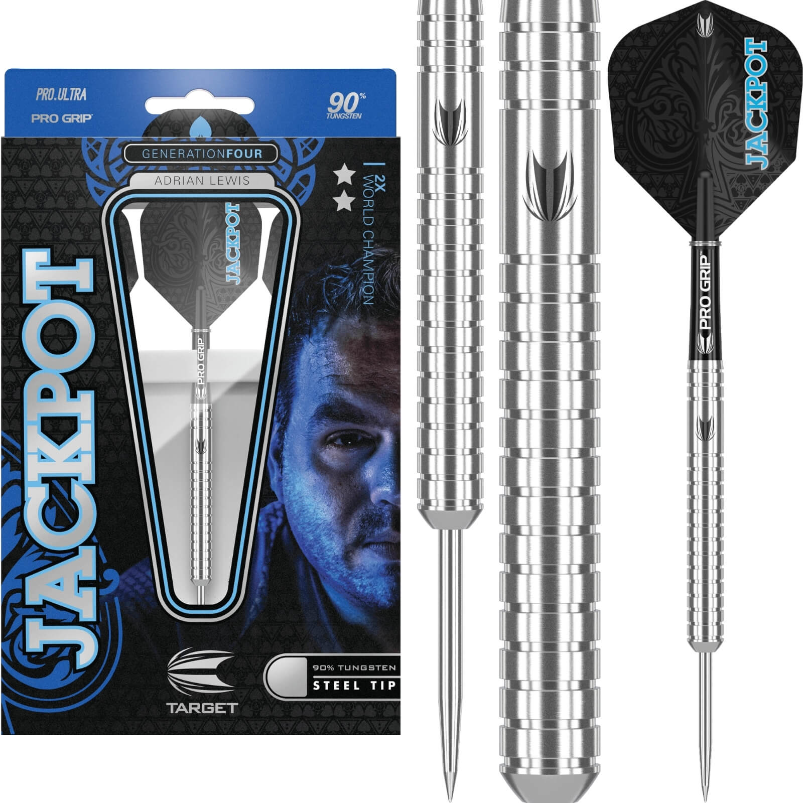 Freccette Adrian Lewis Black Soft 18g