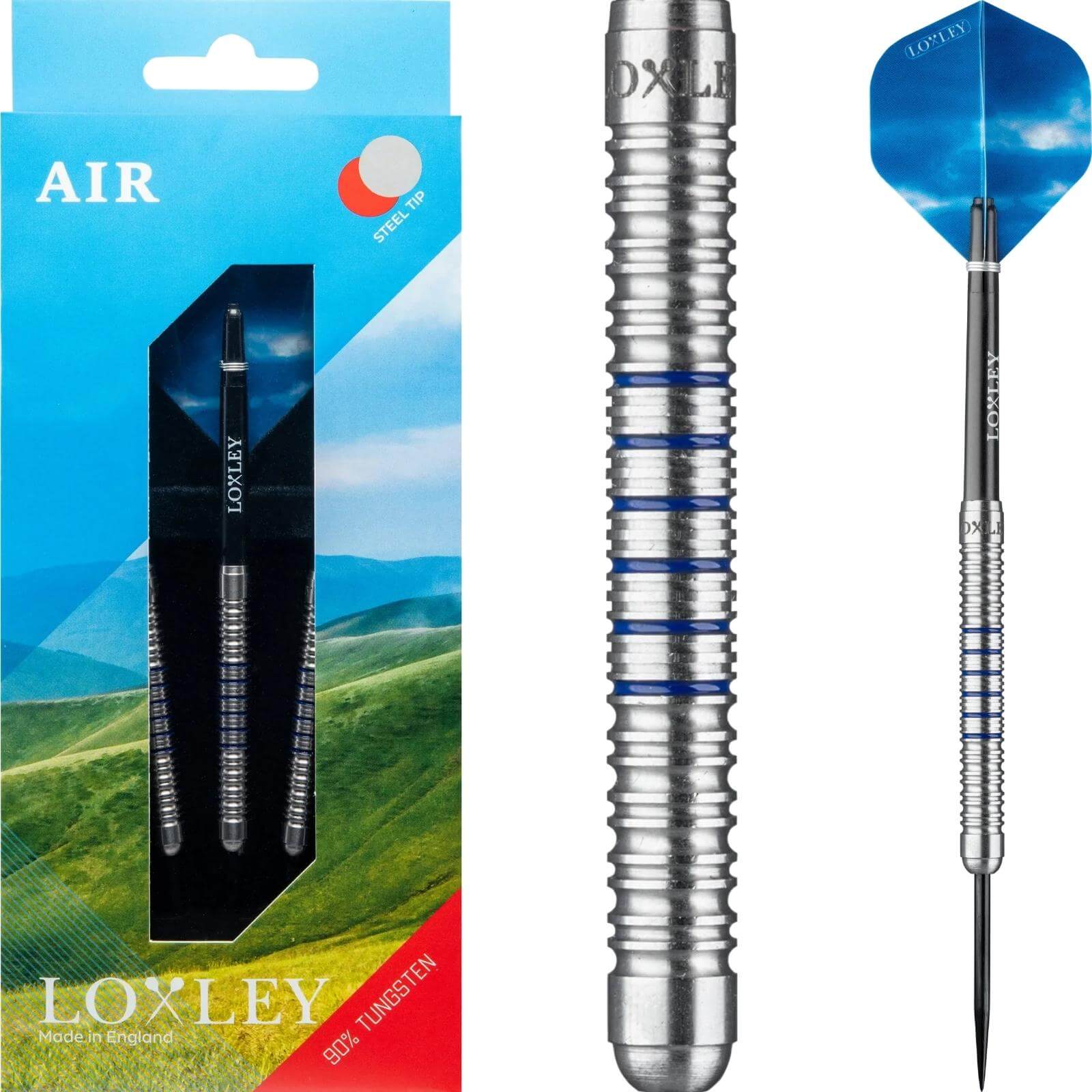 Darts - Loxley - Air Darts - Steel Tip - 90% Tungsten - 22g 24g 