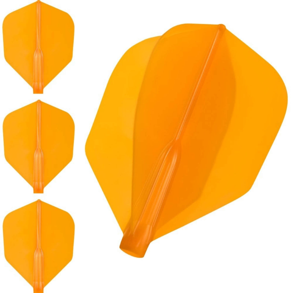 Dart Flights - Cosmo - Fit Flight Air - Shape - Plain - Standard Dart Flights Orange