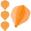 Cosmo - Fit Flight Air - Standard - Plain - Big Wing Dart Flights - Orange