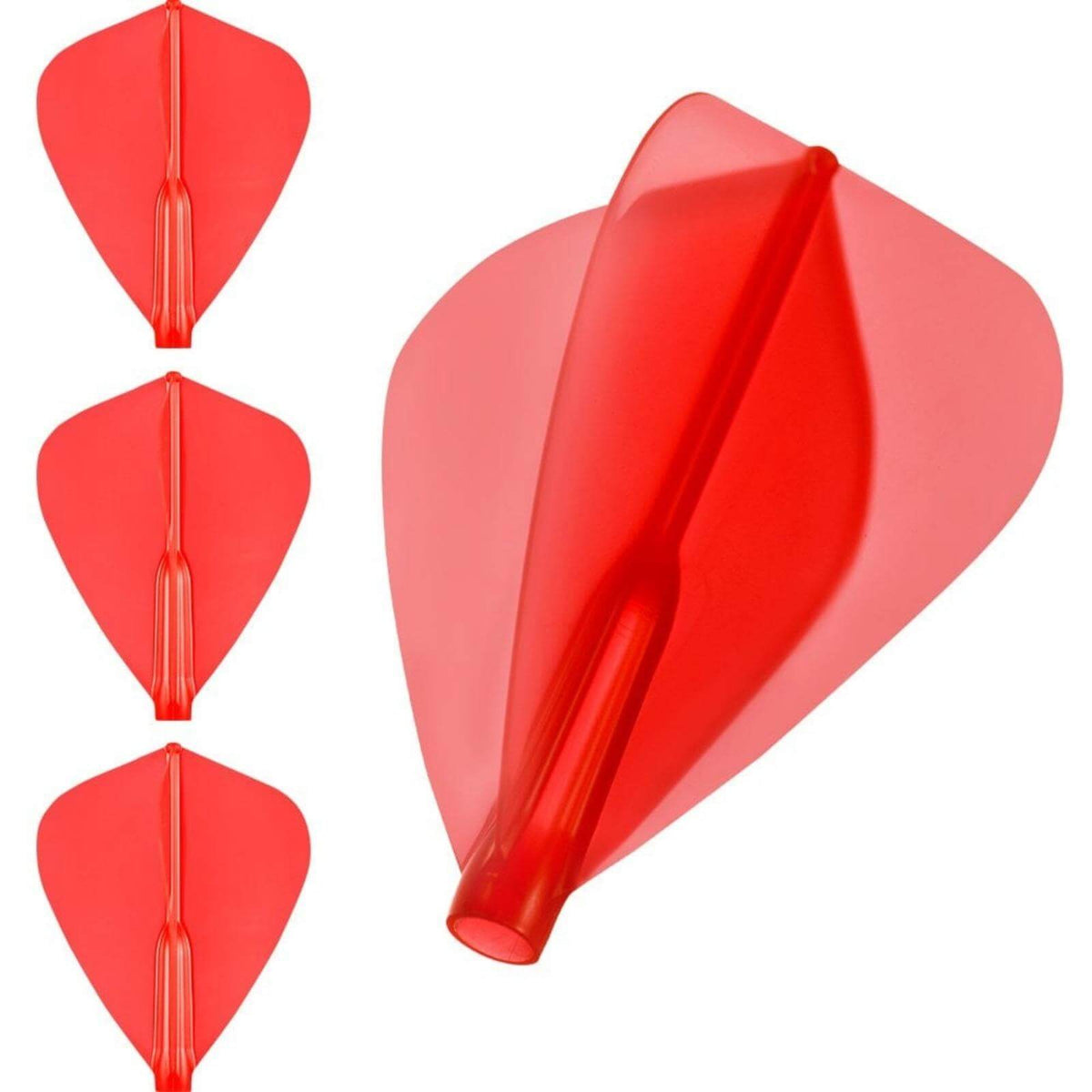 Dart Flights - Cosmo - Fit Flight Air - Plain - Kite Dart Flights Red