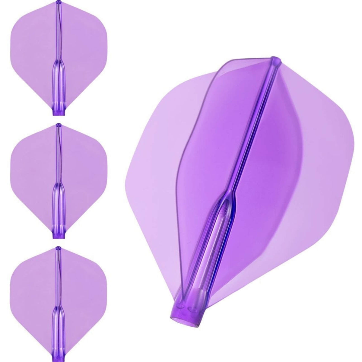 Dart Flights - Cosmo - Fit Flight Air - Standard - Plain - Big Wing Dart Flights Purple