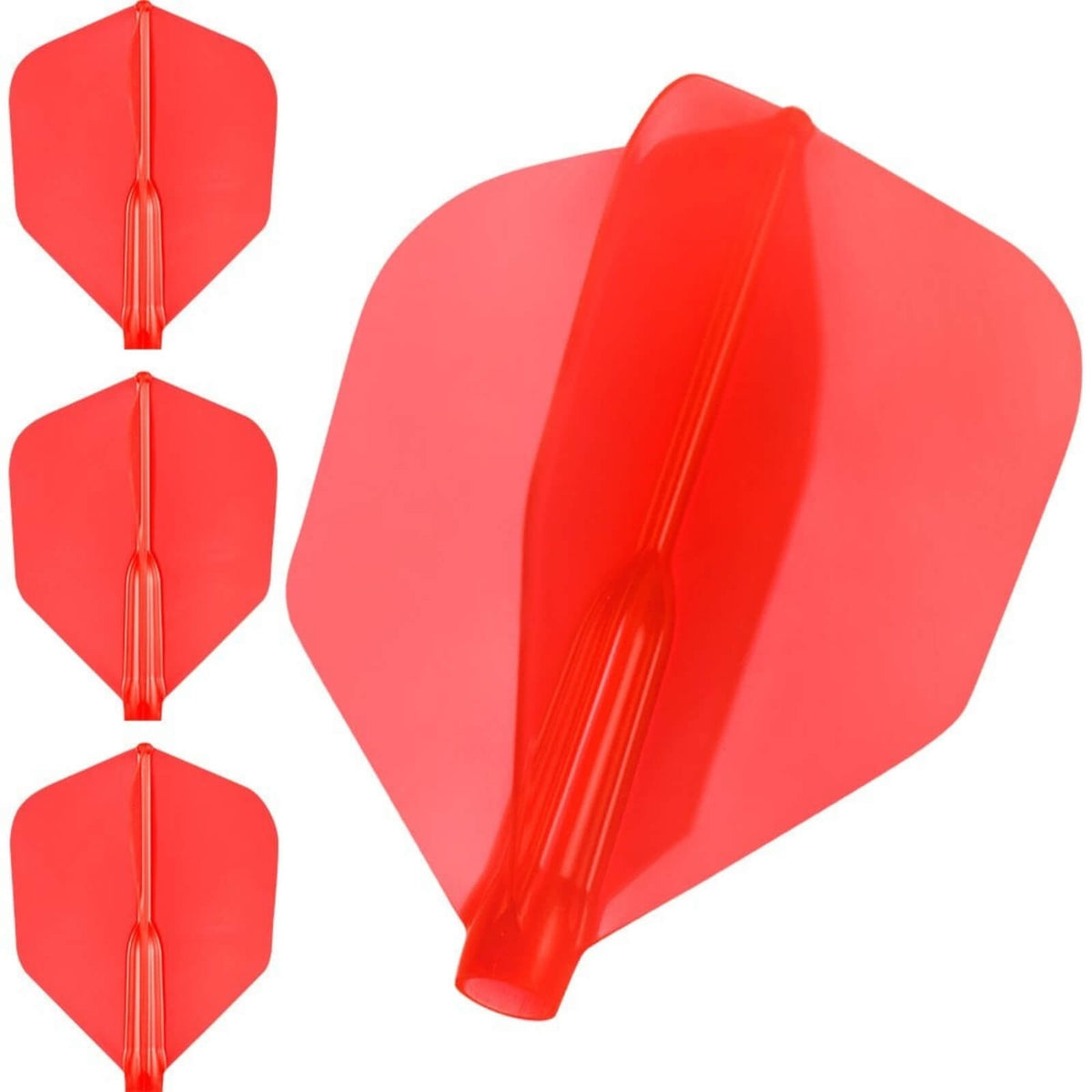 Dart Flights - Cosmo - Fit Flight Air - Shape - Plain - Standard Dart Flights Red