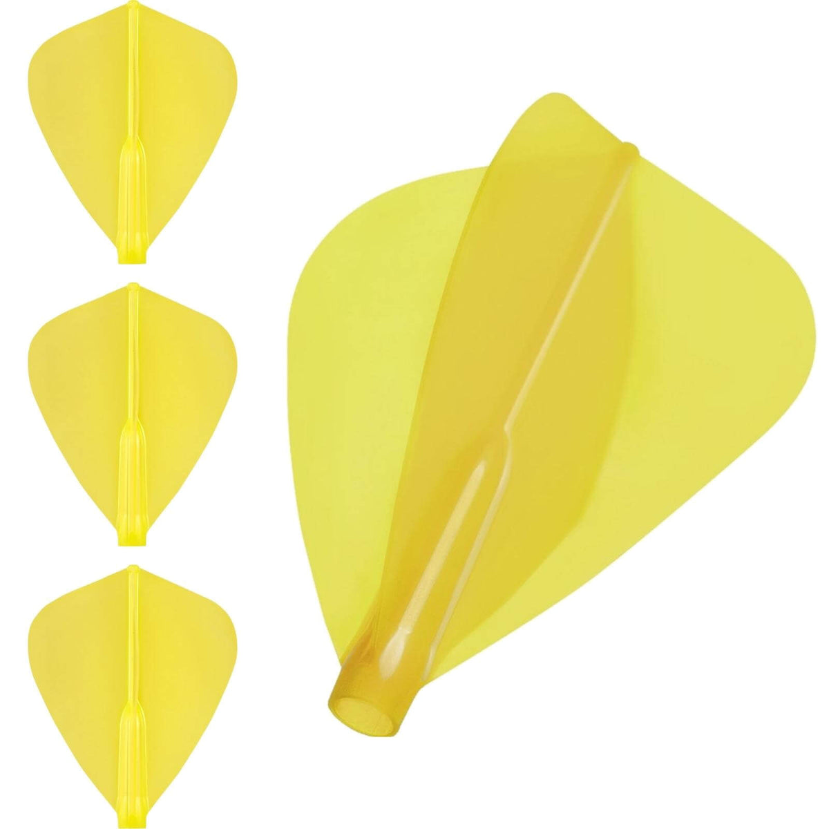Dart Flights - Cosmo - Fit Flight Air - Plain - Kite Dart Flights Yellow